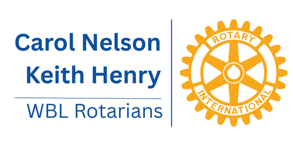 Carol Nelson Keith Henry Rotarians Logo